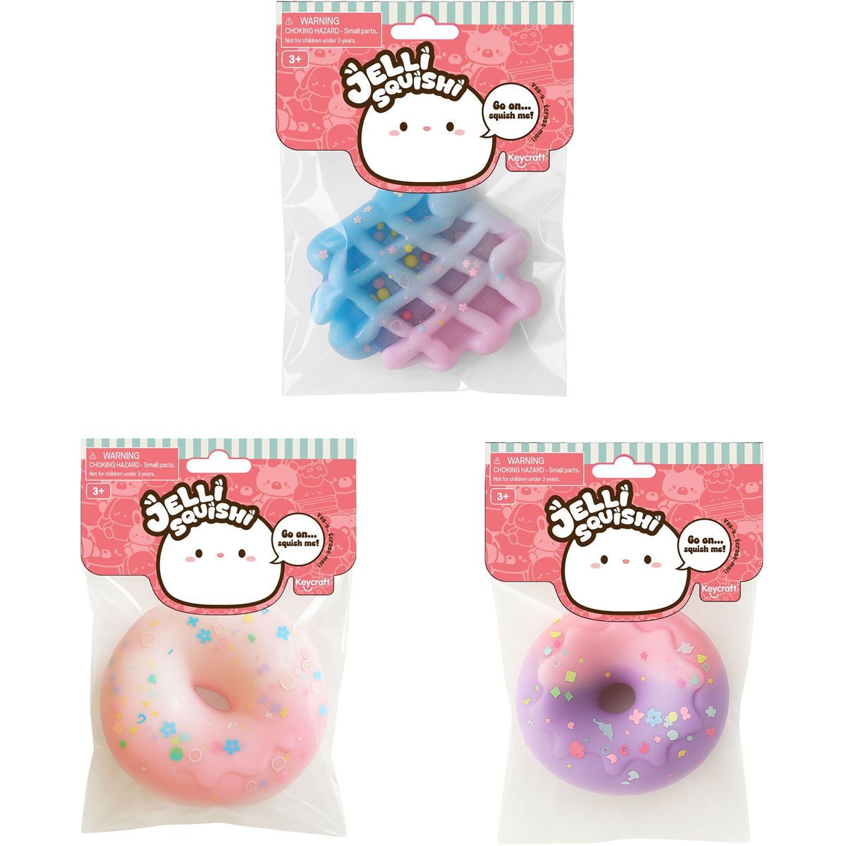 Alltoys Mačkací gelový Donut Vafle Jelli Squishi