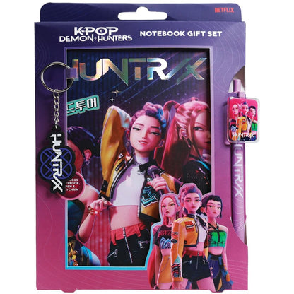 Bluesky K-pop Demon Hunters Dárkový set (blok, pero, klíčenka - Huntrix)