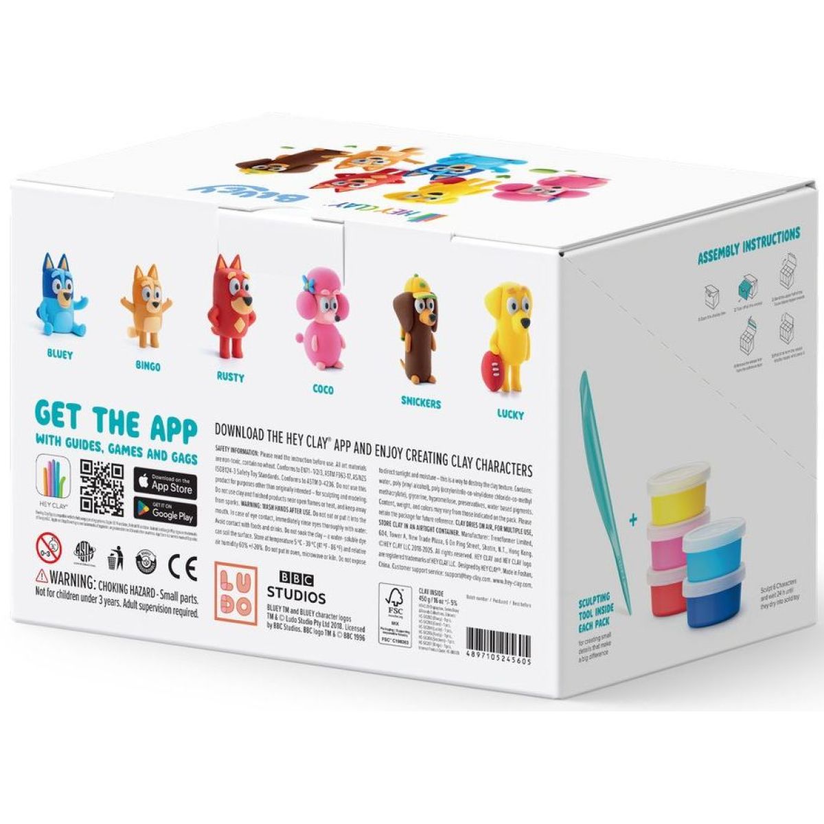 HEY CLAY_SET_BLUEY+ACCESSORIES_15PK_CEE