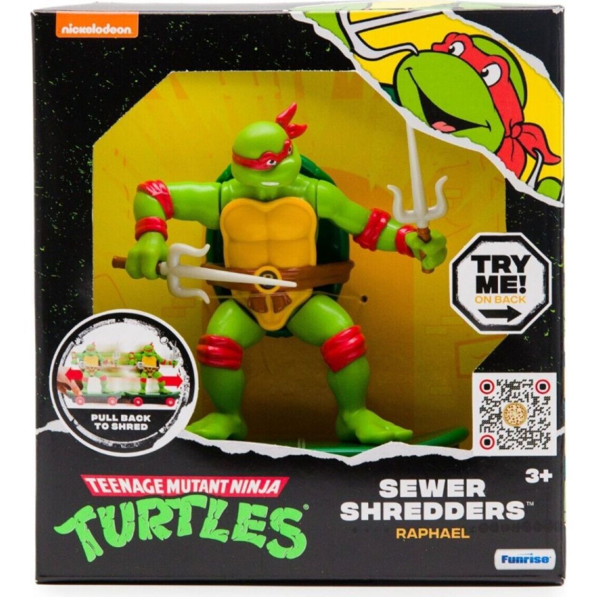 Funrise Želvy Ninja na skejtu Sewer Shredders Raphaelo