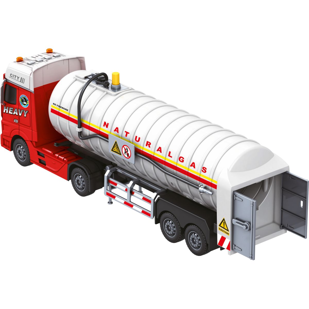 Sparkys CITY SERVICE CAR - 1:12 - Tahač s cisternou na zemní plyn (se zvukem a světly)