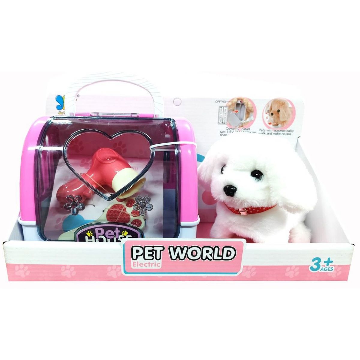Alltoys Pejsek hrací set bílý