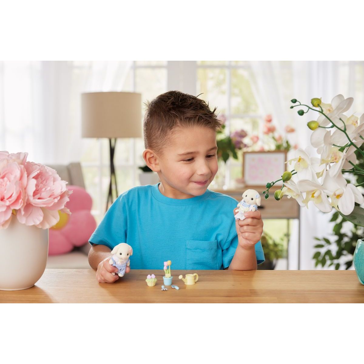 Sylvanian Families Květinový set a sourozenci Flora králíků