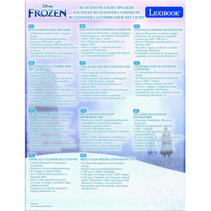 Lexibook Bluetooth reproduktor se svítící figurkou Elsa