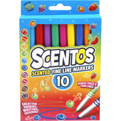 Alltoys Fixy voňavé Scentos tenké 10 ks