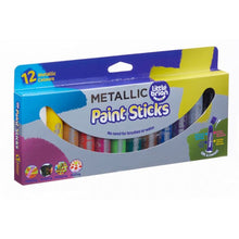 Little Brian Paint Sticks metalické barvy 12-pack - Poškozený obal