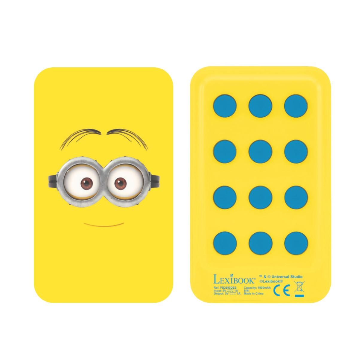 Lexibook Power banka Mimoni 4 000 mAh s přísavkami