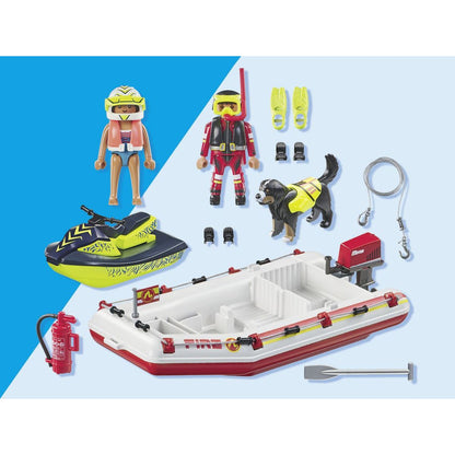 PLAYMOBIL® 71464 Hasičský člun s vodním skútrem