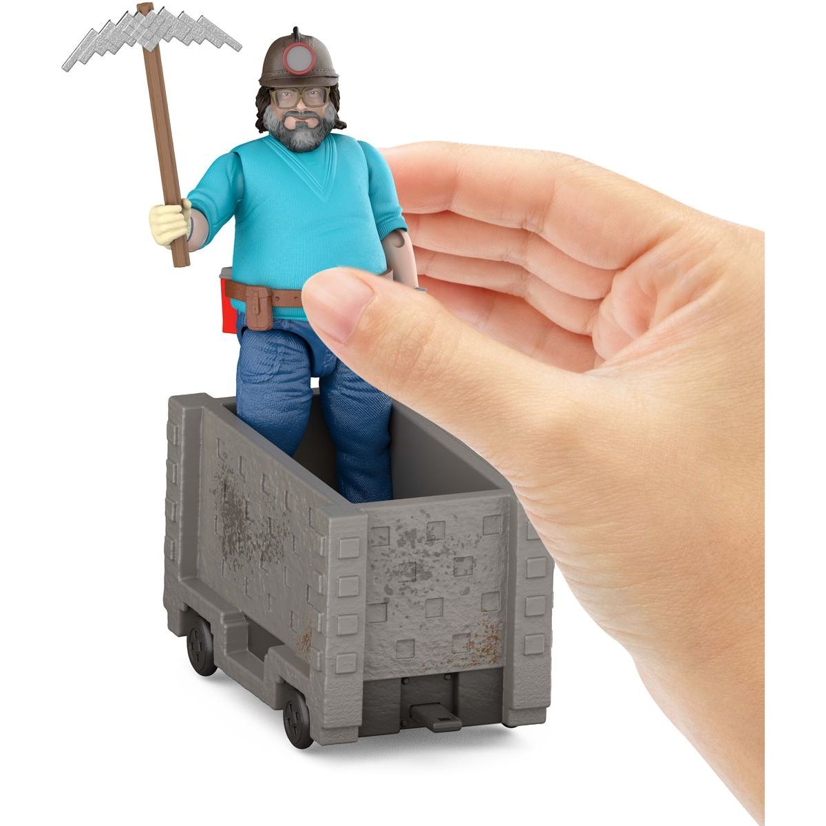Mattel Minecraft filmový Steve a vozík