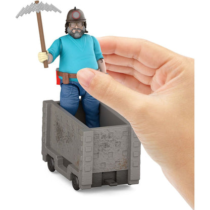 Mattel Minecraft filmový Steve a vozík