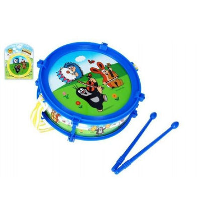 Wiky Krtečkův bubínek 20 cm se 2 paličkami - modrý