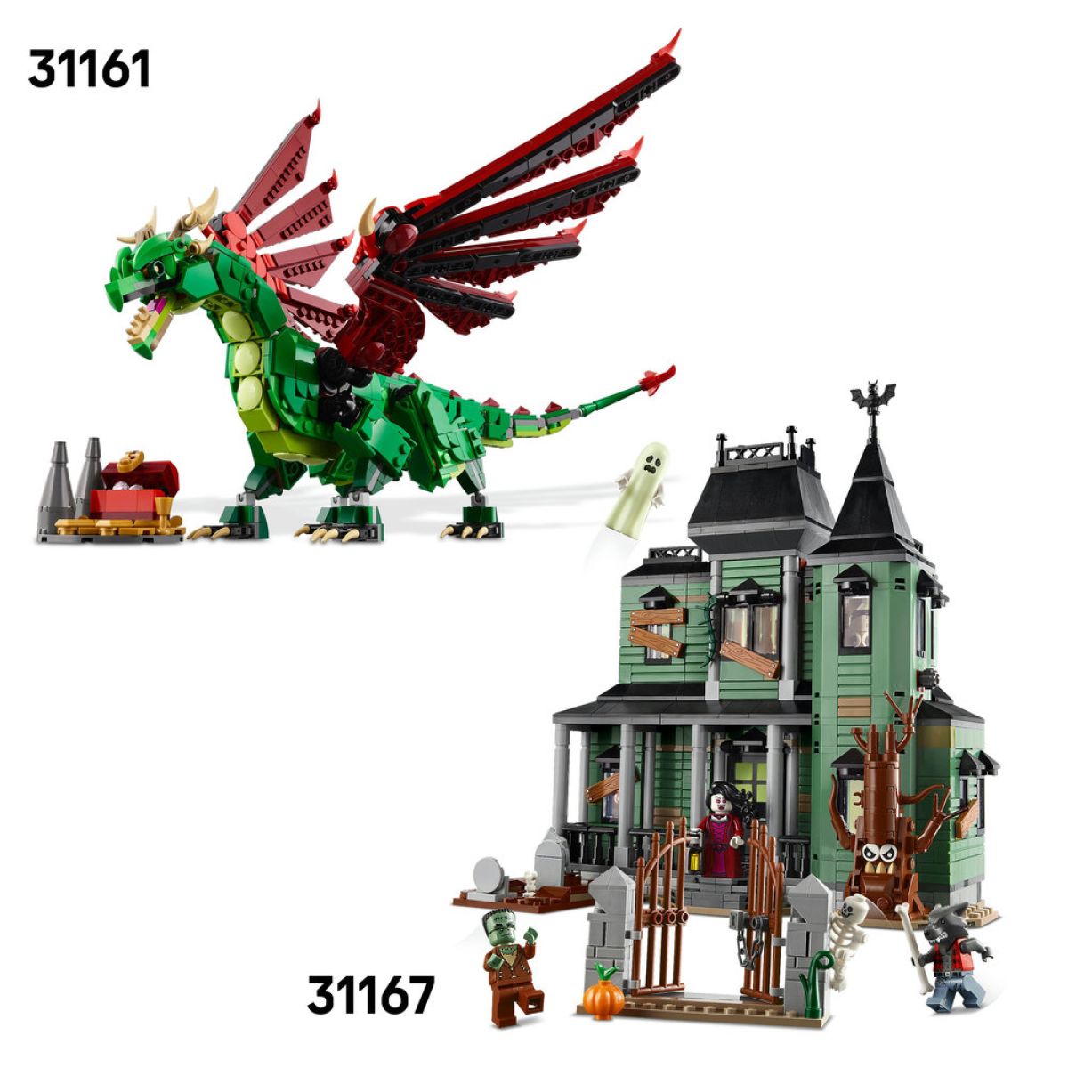 LEGO® Creator 3v1 31168 Středověký hrad a rytíři na koních