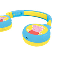 Lexibook 2v1 bluetooth skládací sluchátka Prasátko Peppa s limitem hlasitosti