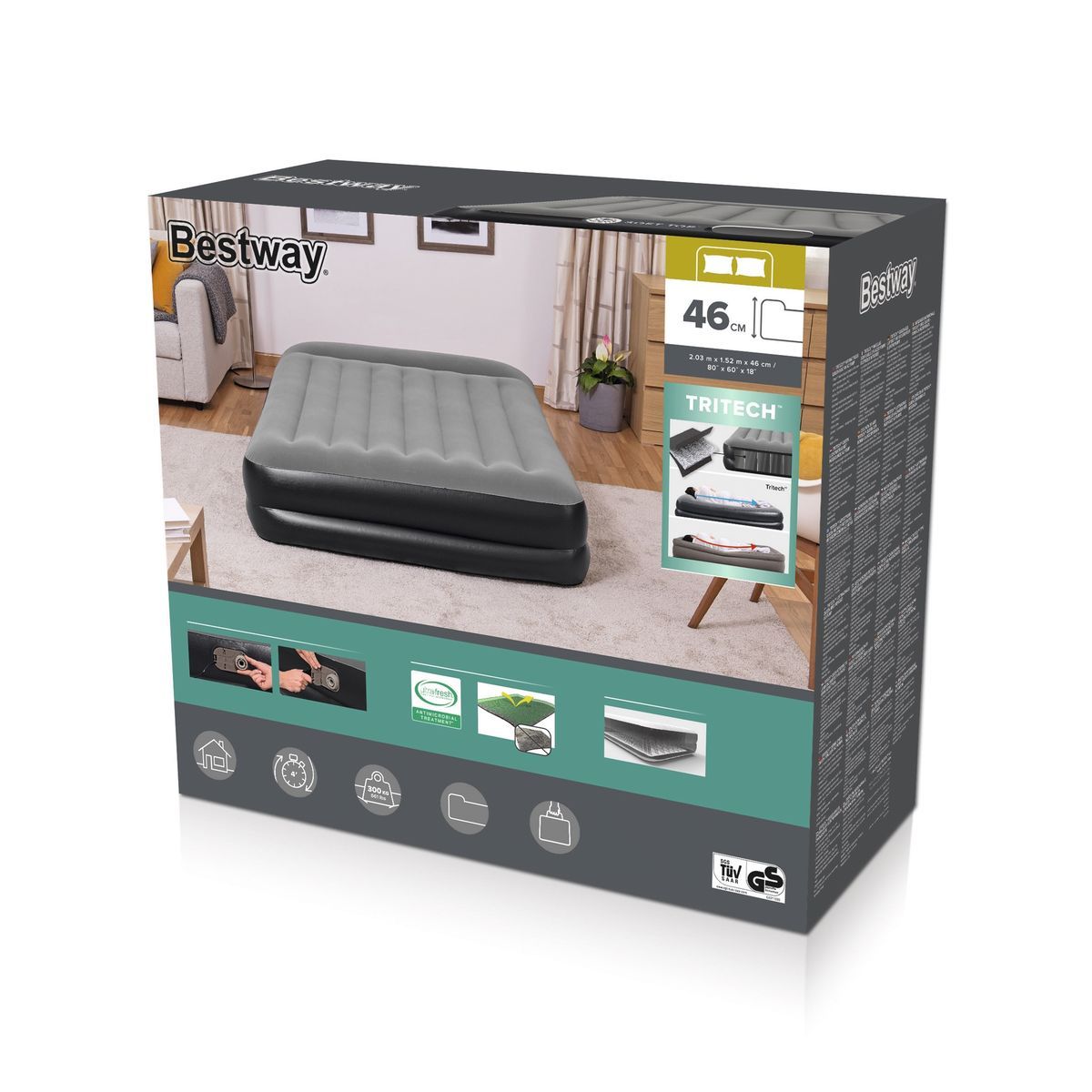 Bestway Nafukovací matrace Air Mattress Queen 203 x 152 x 46 cm