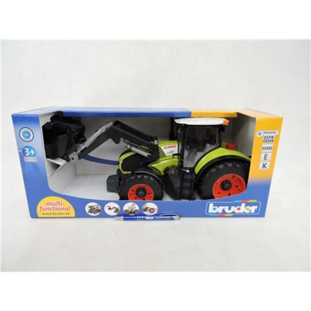 Bruder 03013 Traktor Claas Axion 950 s pření lžicí