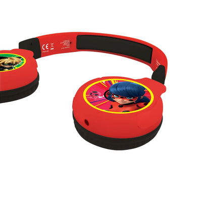 Lexibook 2v1 bluetooth skládací sluchátka Kouzelná Beruška s limitem hlasitosti