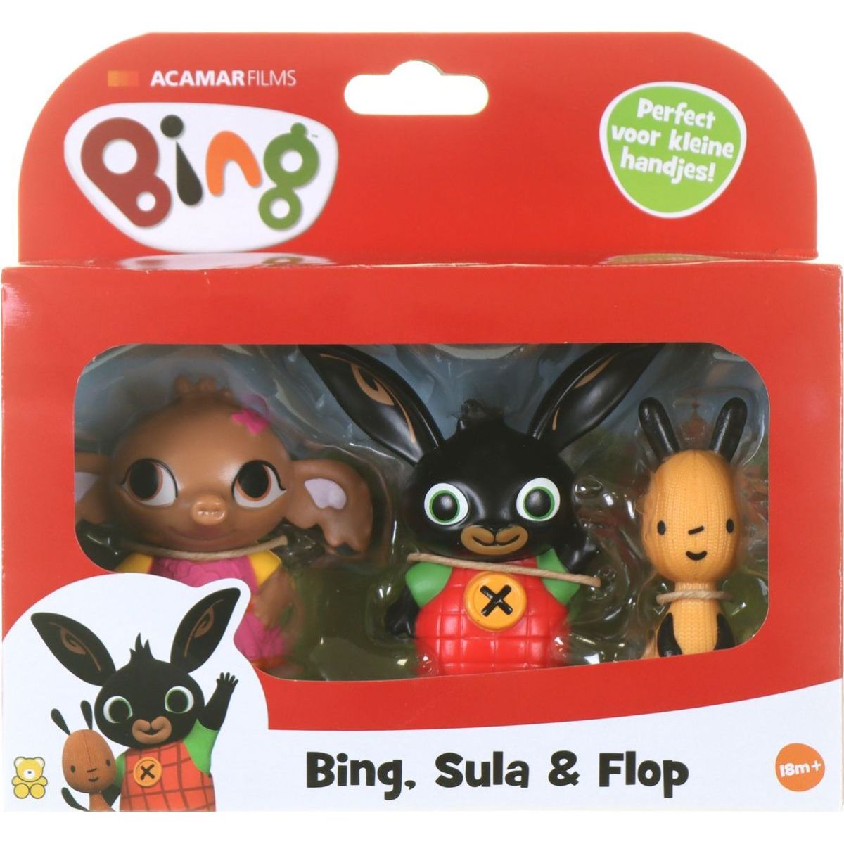 Bing a přátelé Tři figurky: Bing, Flop a Sula - Poškozený obal