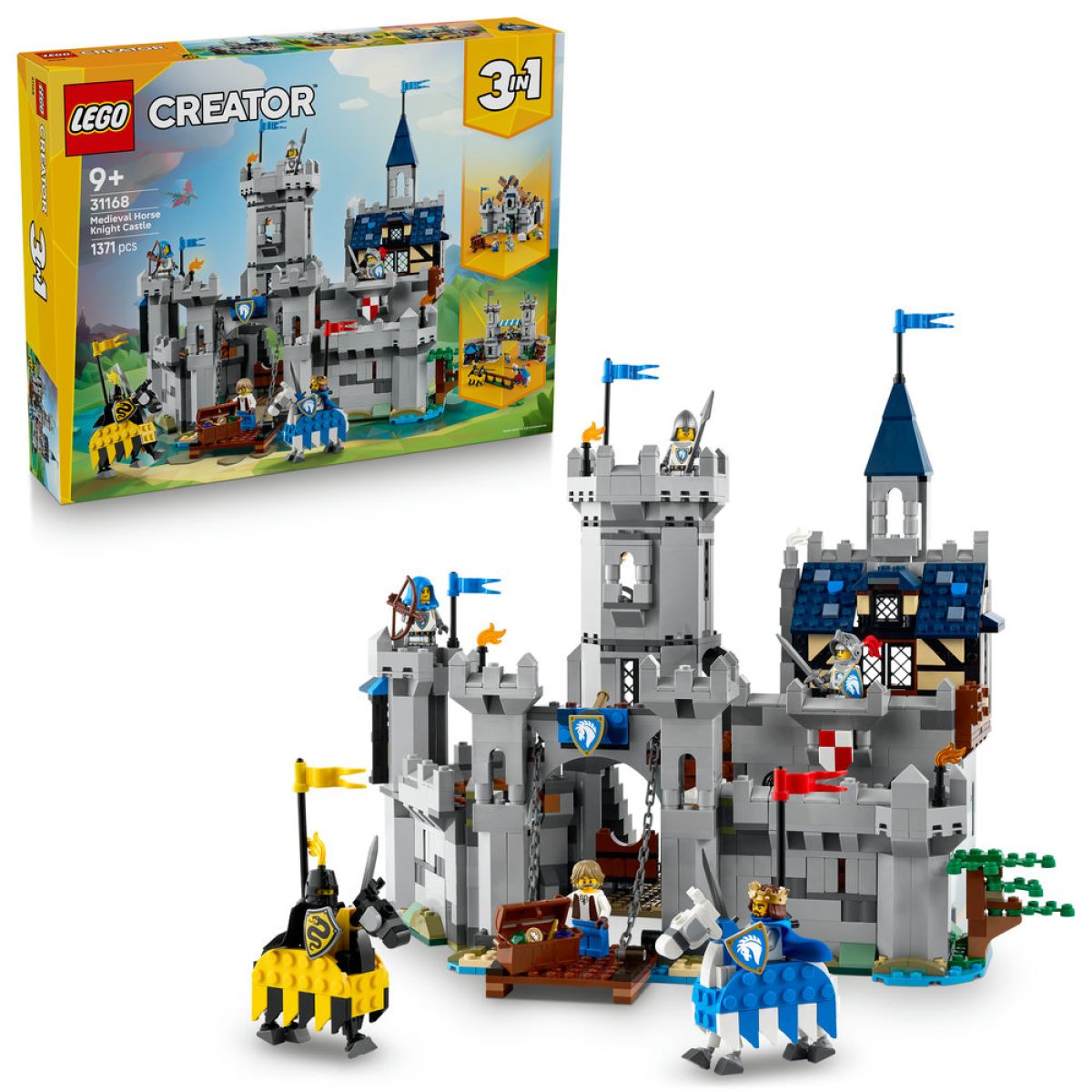 LEGO® Creator 3v1 31168 Středověký hrad a rytíři na koních