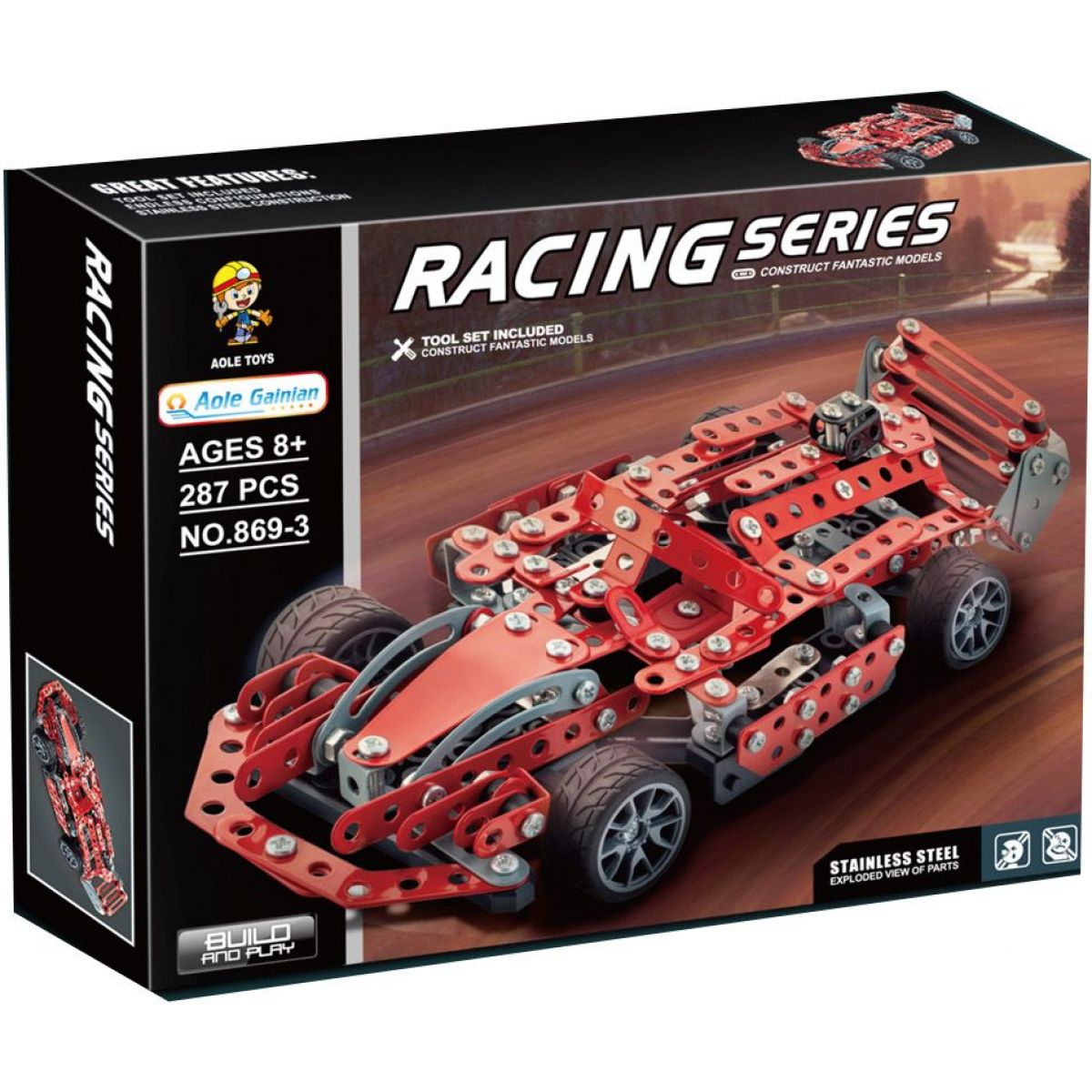 Alltoys Kovová stavebnice formule 287 dílků