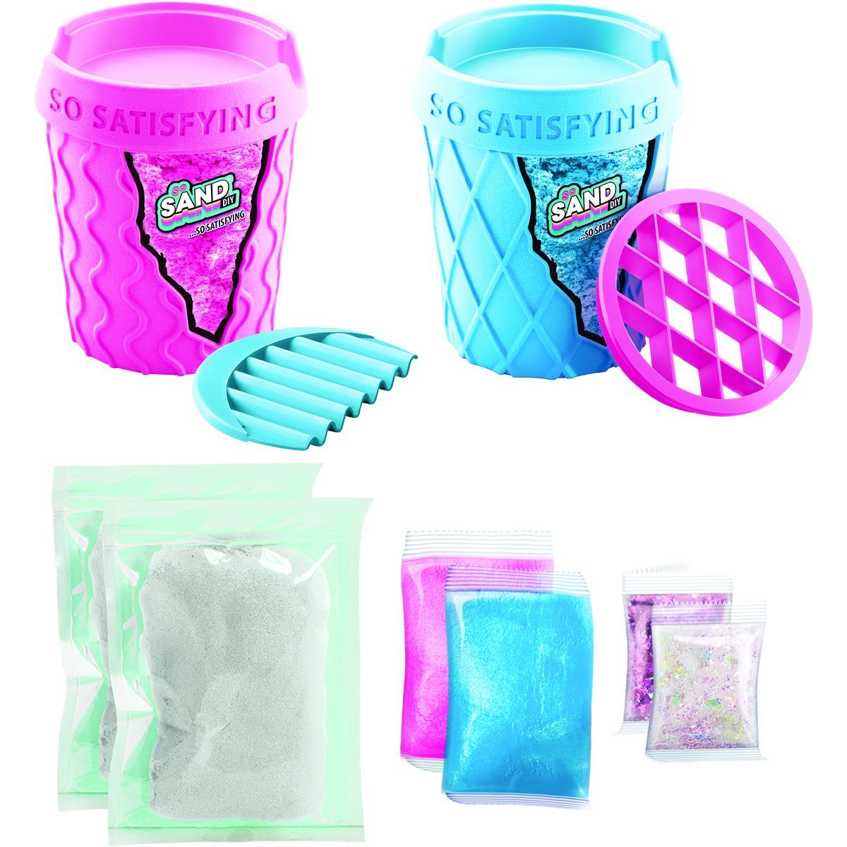 So Sand kouzelný písek 2pack zelený s oranžovým