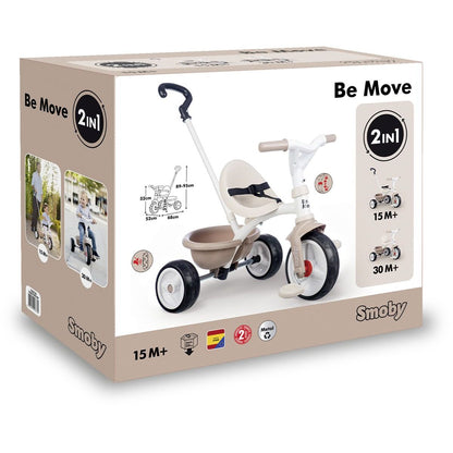 Tříkolka Be Move béžová
