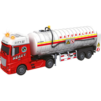 Sparkys CITY SERVICE CAR - 1:12 - Tahač s cisternou na zemní plyn (se zvukem a světly)
