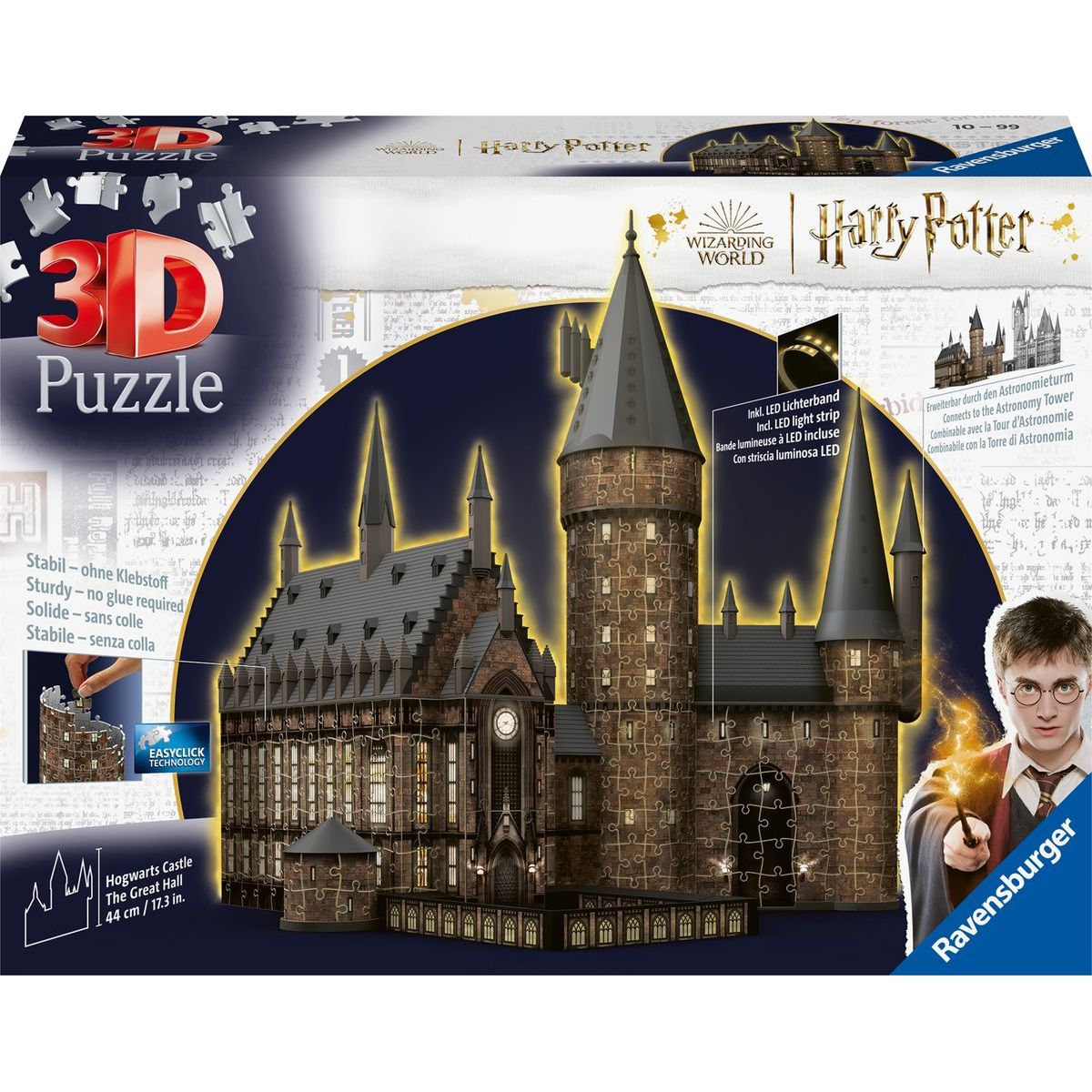 Ravensburger 115501 Harry Potter Bradavický hrad Velká síň Noční edice 540 dílků