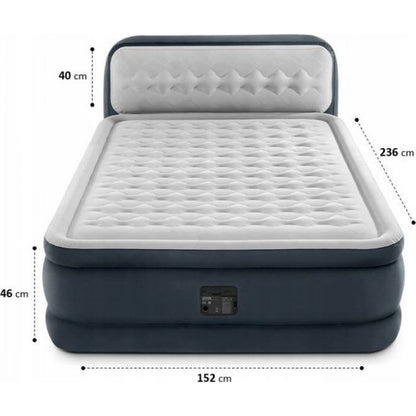 Intex 64448NPINT Nafukovací postel 236 x 152 x 86 cm - Ultra Plush Headboard
