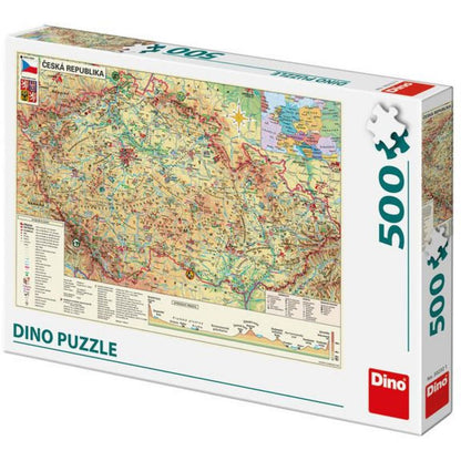 Dino Mapa české republiky puzzle 500 dílků