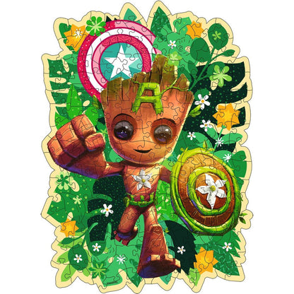 Dřevěné puzzle: Groot 150 dílků