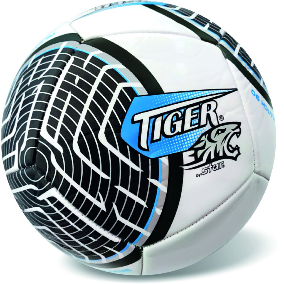 Alltoys Míč kožený fotbalový League Line černý č. 5