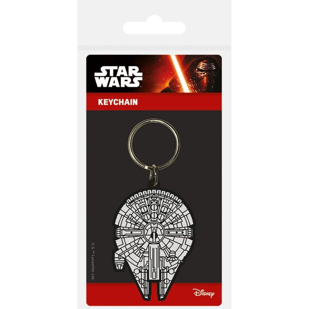 Klíčenka gumová Star Wars Millenum Falcon