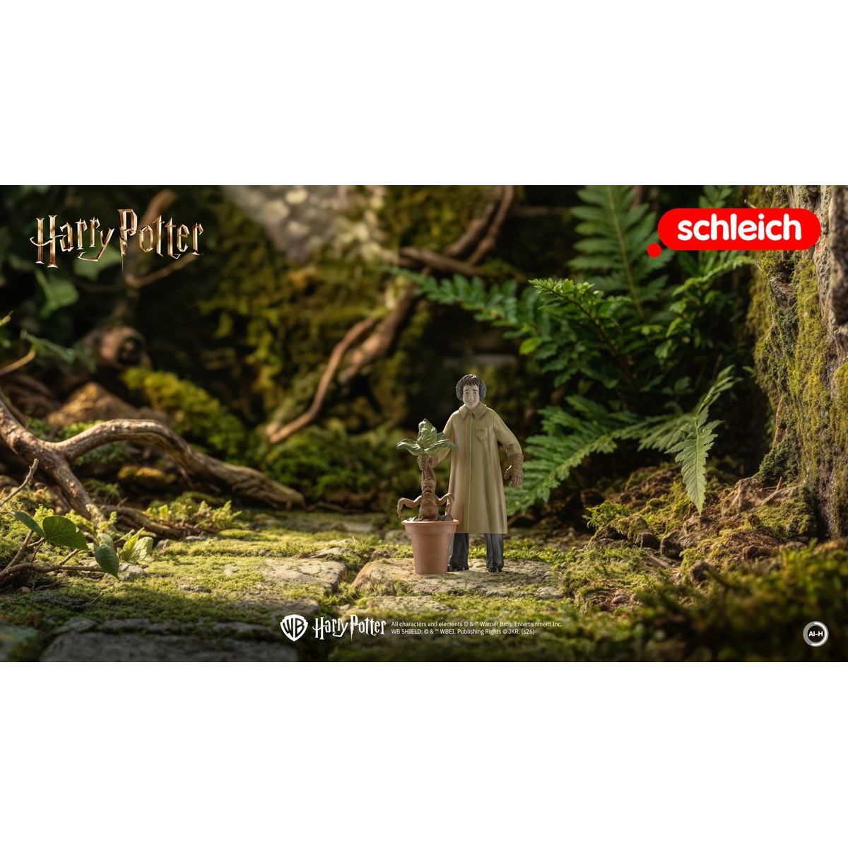 Schleich Harry Potter -Neville s mandragorou