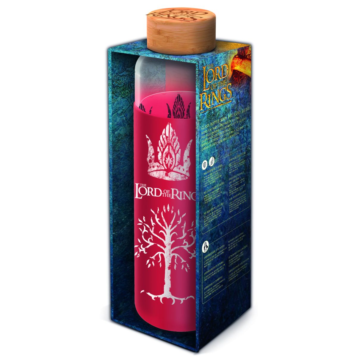 Stor S.L. Skleněná láhev s návlekem 585 ml, Pán prstenů