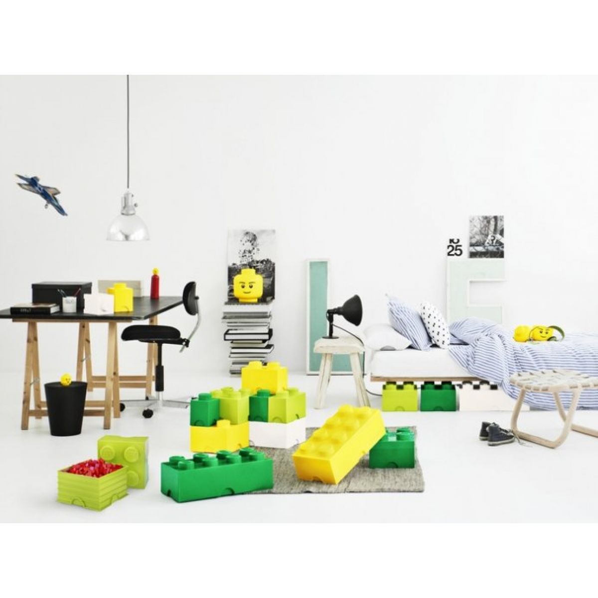 LEGO® Úložný box 25 x 50 x 18 cm - Světle zelená