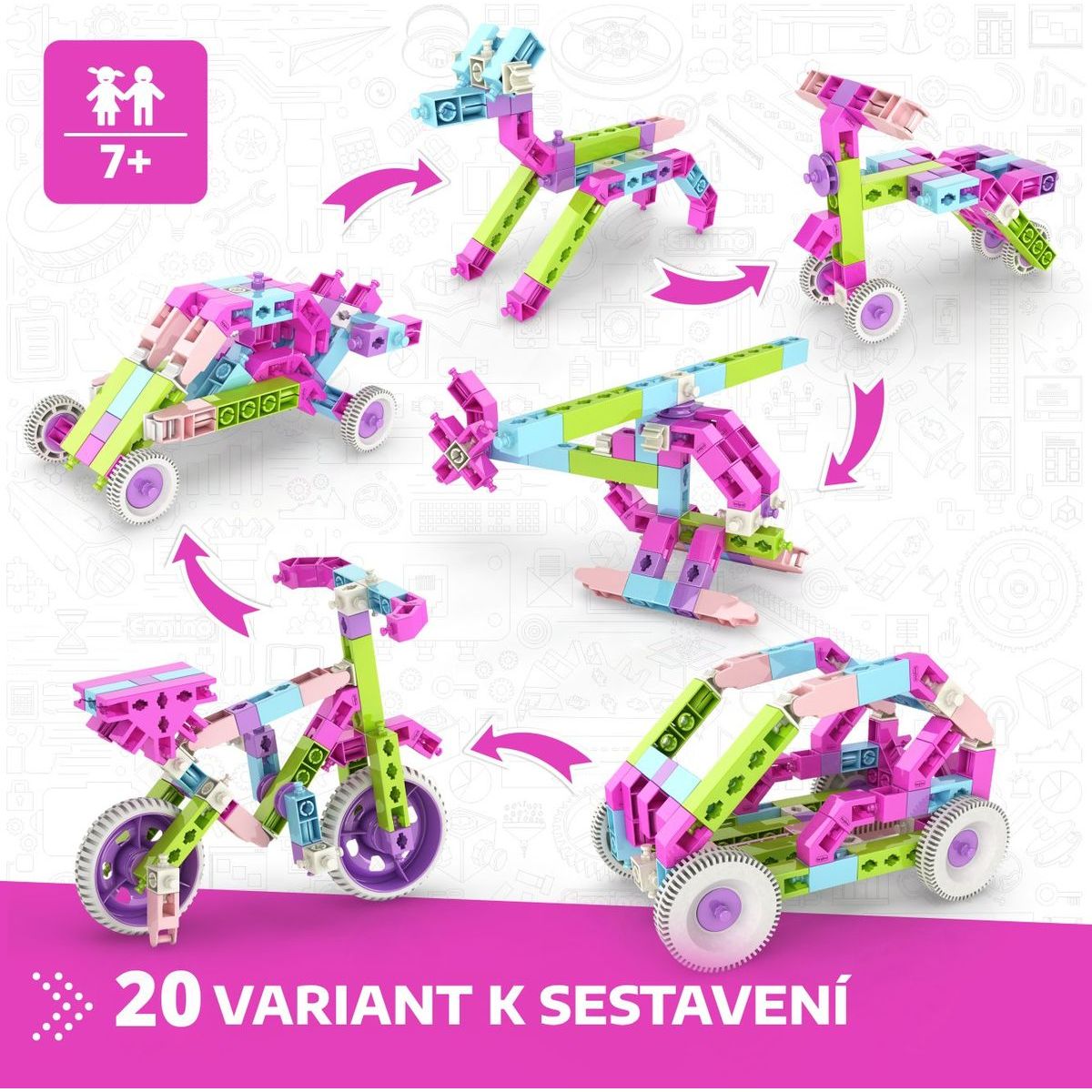 Engino Box 20 modelů holky
