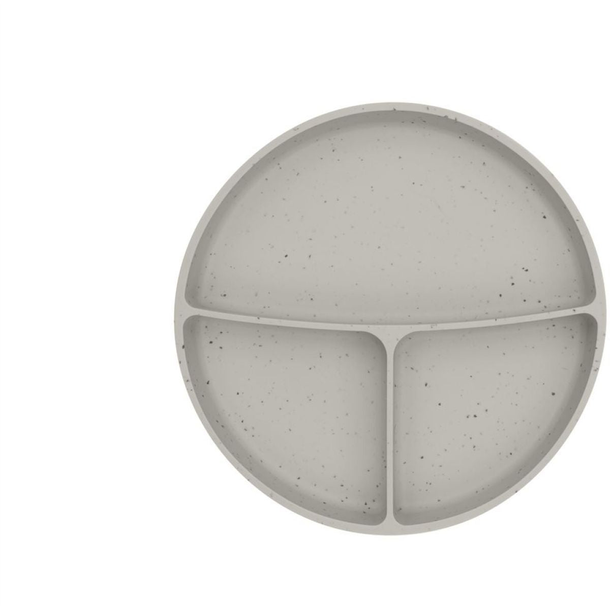 KikkaBoo Talíř dělený s přísavkou Platinum Silicone Sand