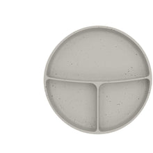KikkaBoo Talíř dělený s přísavkou Platinum Silicone Sand