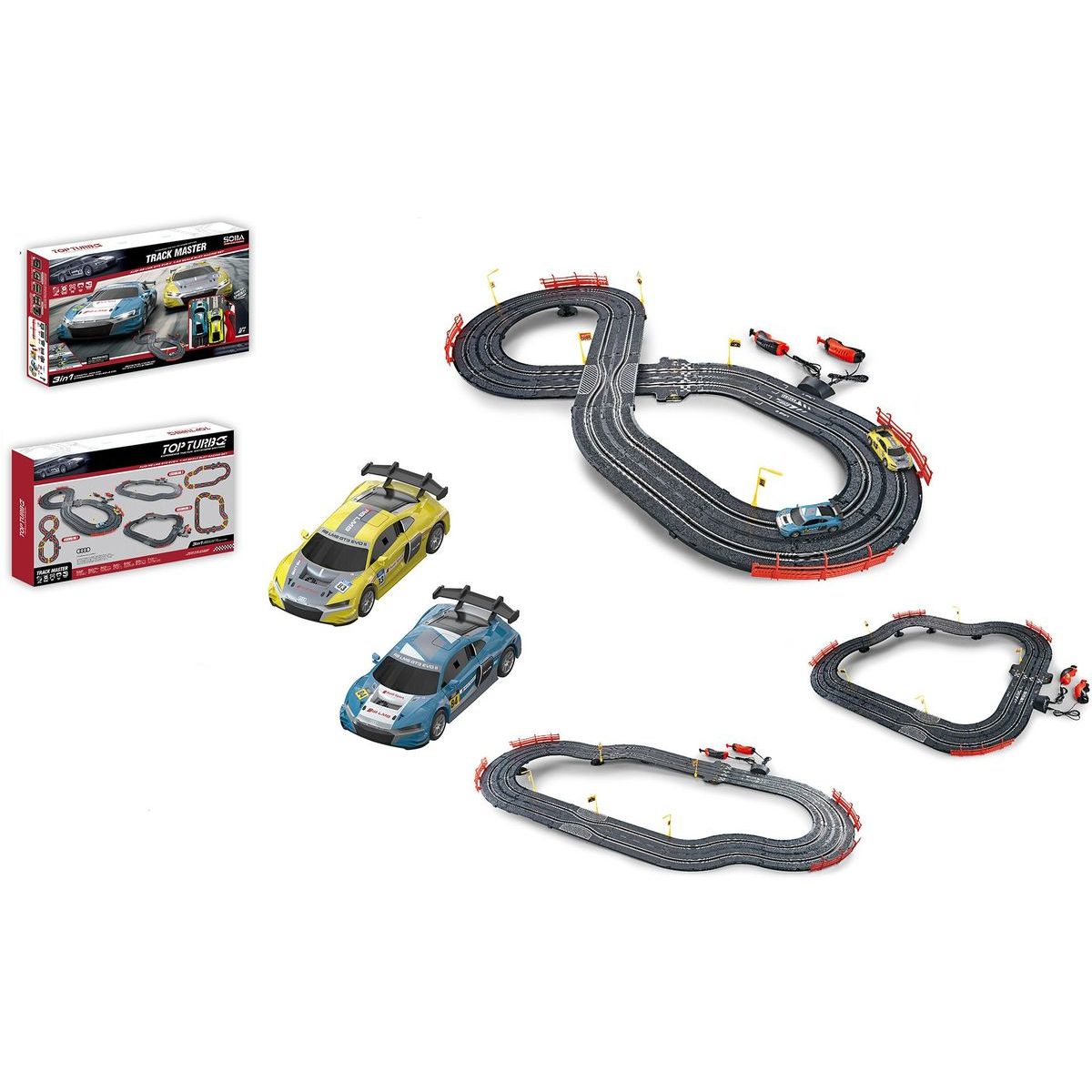 Autodráha s licení Audi, 320 cm, s USB napájecím kabelem