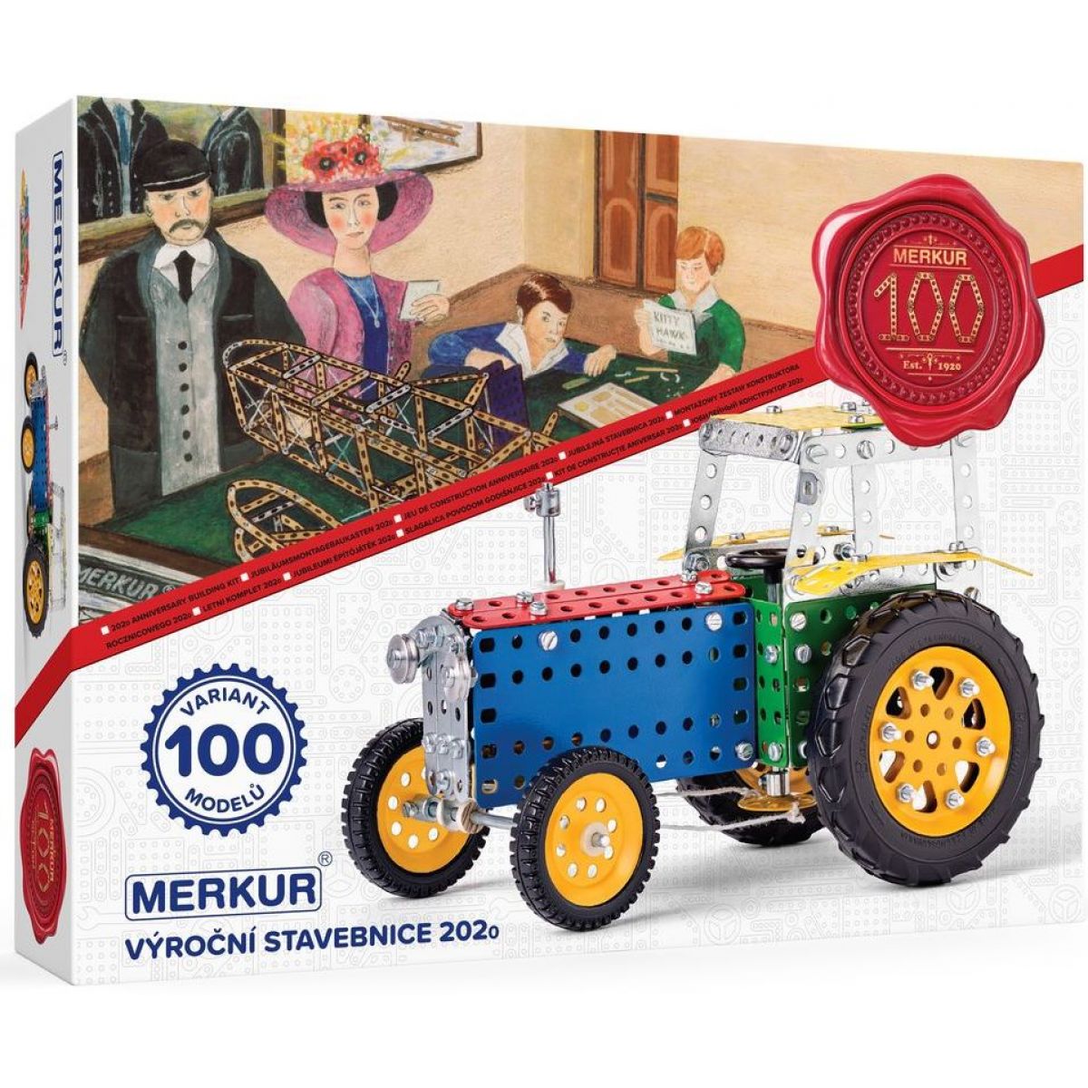 Merkur M2020 Výroční stavebnice, 753 dílů, 100 modelů