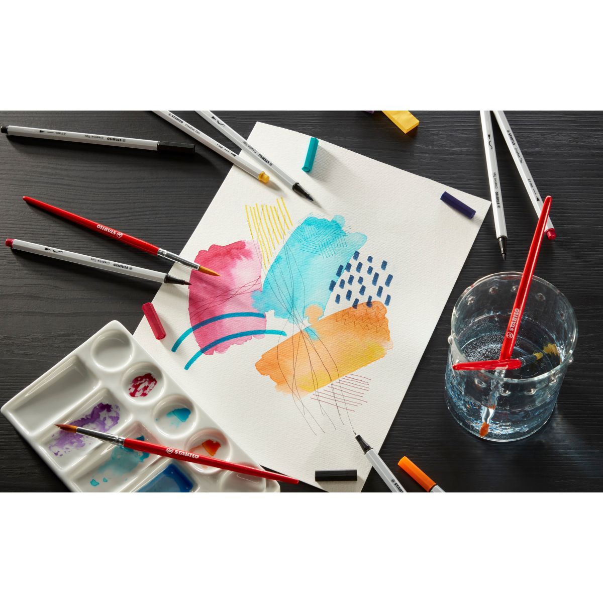 Kreativní set - STABILO Creative Tips ARTY 30 ks sada CLASSIC - 6 různých barev