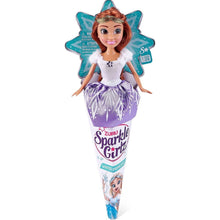 Zuru Princezna zimní Sparkle Girlz v kornoutku fialová