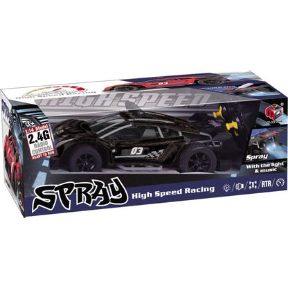 Alltoys RC auto 1 : 14 s mlhovým efektem černé (613)