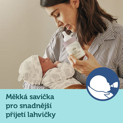 Canpol babies Lahev se širokým hrdlem Royal Baby 120 ml modrá
