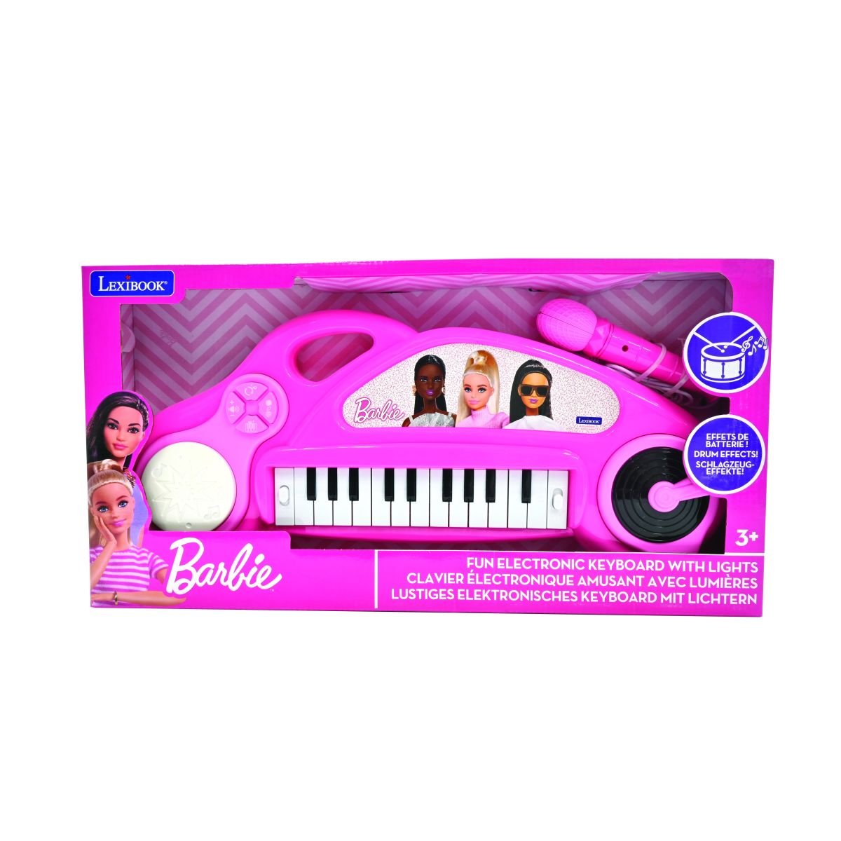 Lexibook Elektronické klávesy Barbie s mikrofonem 24 kláves