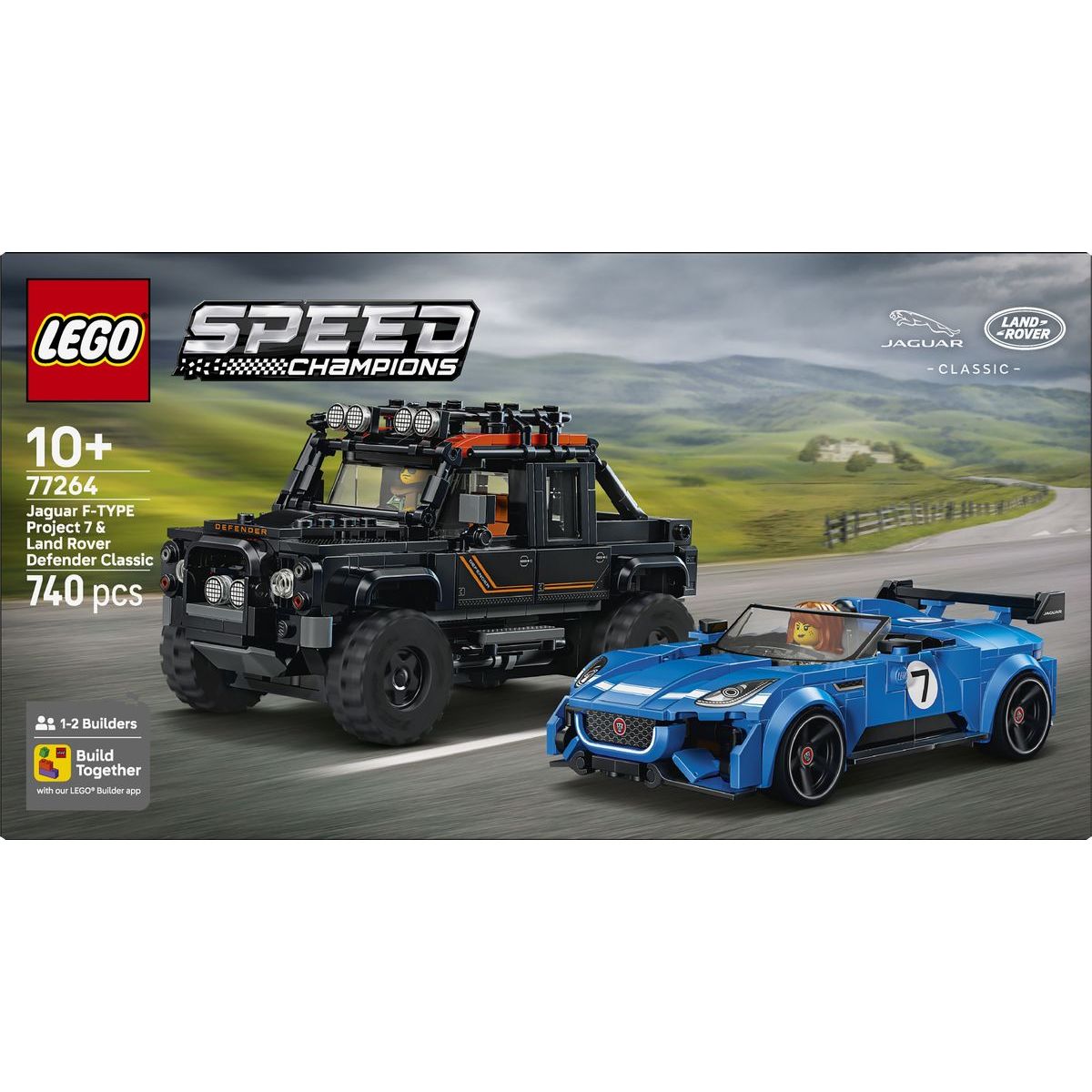 LEGO® Speed Champions 77264 Jaguar Project 7 a Land Rover Defender