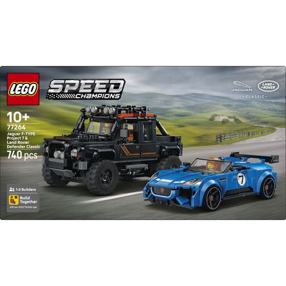 LEGO® Speed Champions 77264 Jaguar Project 7 a Land Rover Defender