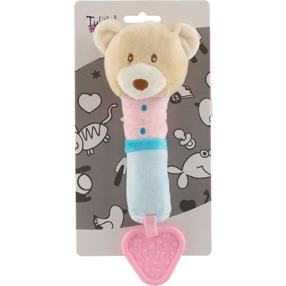 Teddies Pískátko medvěd béžové 22 cm