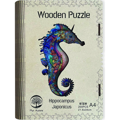 Epee Wooden puzzle Hippocampus Japonicus A4