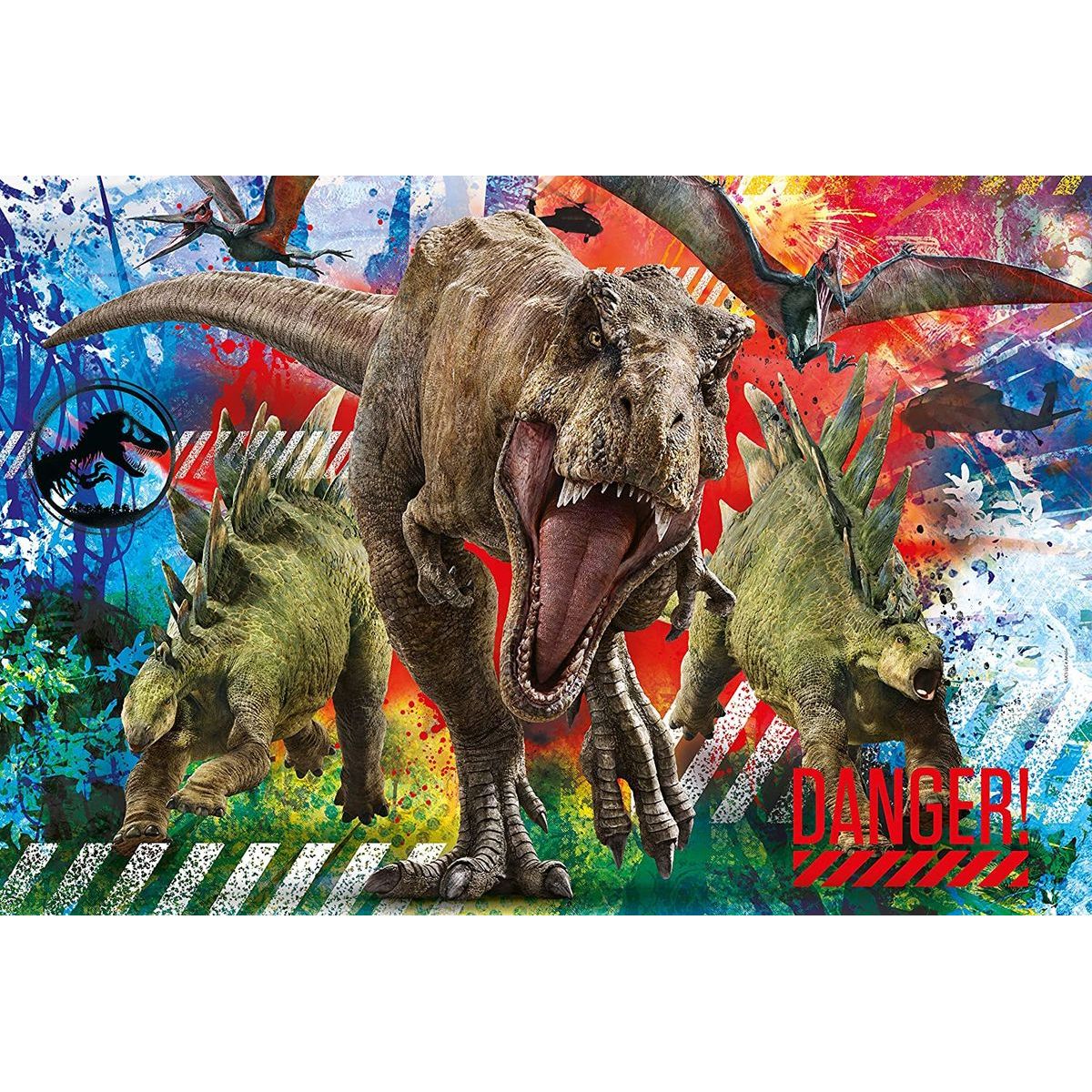 Clementoni Puzzle Supercolor maxi Jurský svět 60 dílků